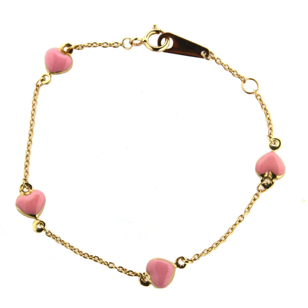 Pink Hearts Baby/Toddler Bracelet - Trendolla Jewelry