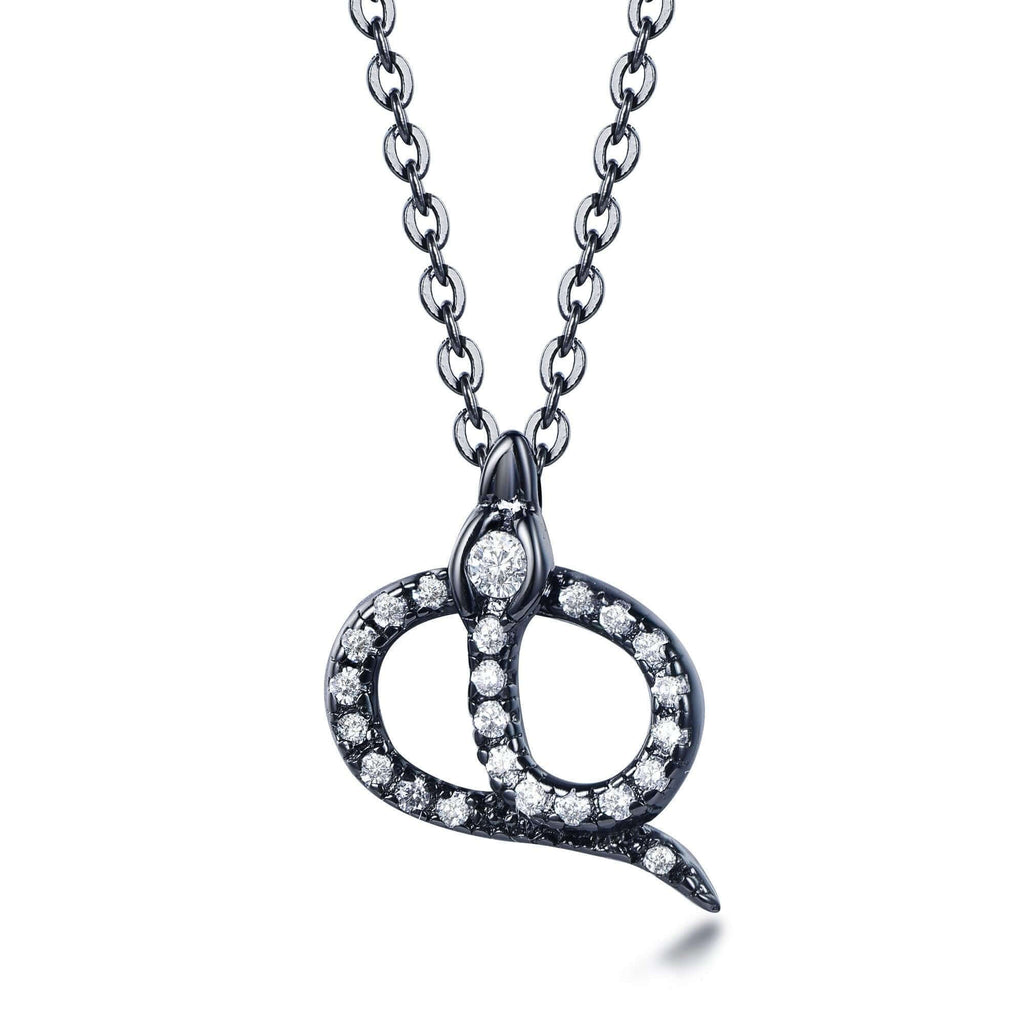 Snake Sterling Silver Necklace - Trendolla Jewelry